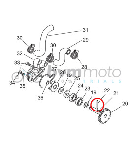 Beta Water Pump Shaft Pin