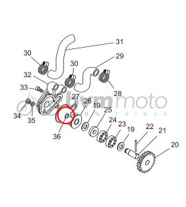Beta Water Pump Shaft Circlip