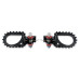 S3 Footrests Hardrock Steel Black (pair)