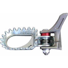 S3  Footrests Hardrock Steel Silver (pair)