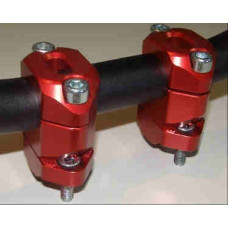 S3 Adjustable Handle Bar Clamps FatBar Red