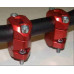 S3 Adjustable Handle Bar Clamps FatBar Red