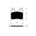 GOLD FREN Brake Pads GF168AD(MX) - Front Pads for most current models Beta, Gas Gas, Montesa, Sherco, Scorpa