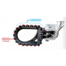 S3 Footrests Hardrock Steel Rearset 10mm 