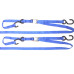 Raceline Tie Down (pair) with loop BLUE