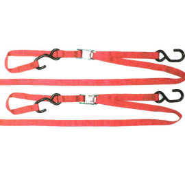 Raceline Tie Down (pair) with loop RED
