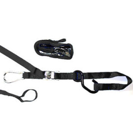 Raceline Tie Down (pair) with loop/snap hook BLACK
