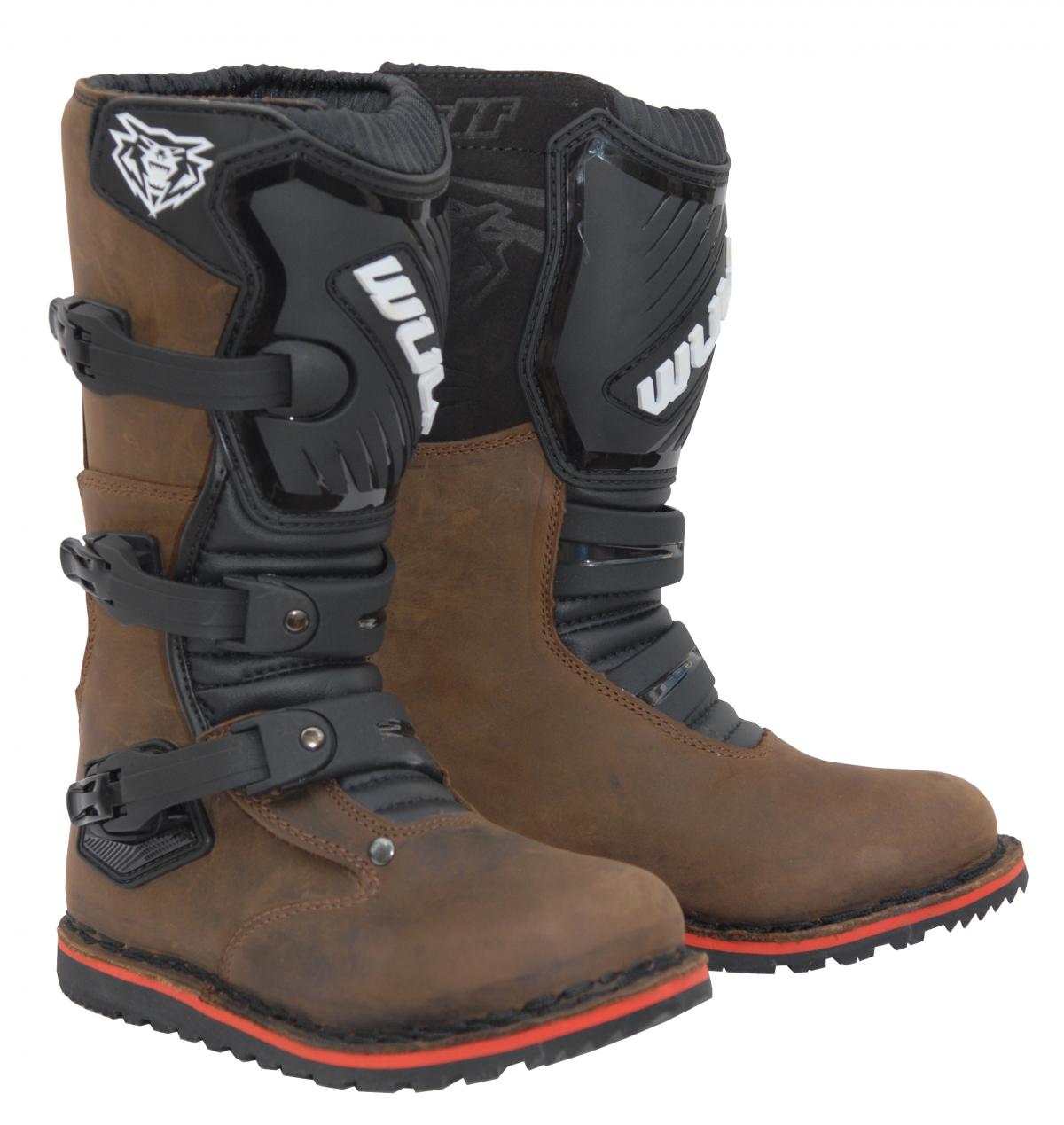Wulf Cub Trials Boots Brown